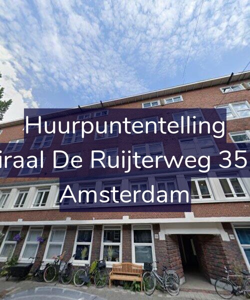 Foto gevel Huurpuntentelling voor Admiraal De Ruijterweg 352-A3, Amsterdam