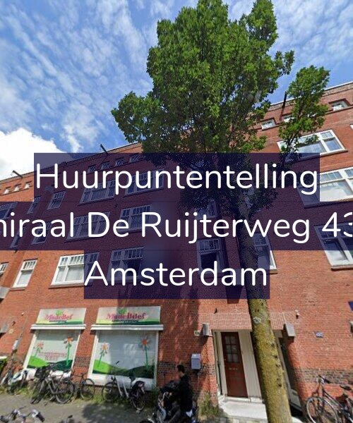 Foto gevel Huurpuntentelling voor Admiraal De Ruijterweg 434-2, Amsterdam