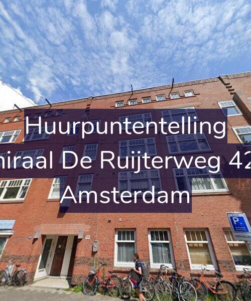Foto gevel Huurpuntentelling voor Admiraal De Ruijterweg 428-2, Amsterdam