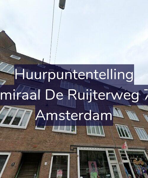 Foto gevel Huurpuntentelling voor Admiraal De Ruijterweg 7-2, Amsterdam