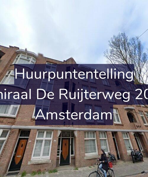 Foto gevel Huurpuntentelling voor Admiraal De Ruijterweg 205-2, Amsterdam