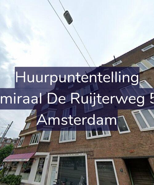 Foto gevel Huurpuntentelling voor Admiraal De Ruijterweg 5-3, Amsterdam