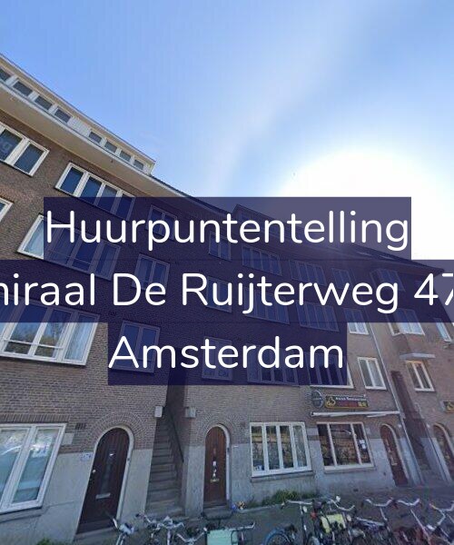 Foto gevel Huurpuntentelling voor Admiraal De Ruijterweg 474-1, Amsterdam