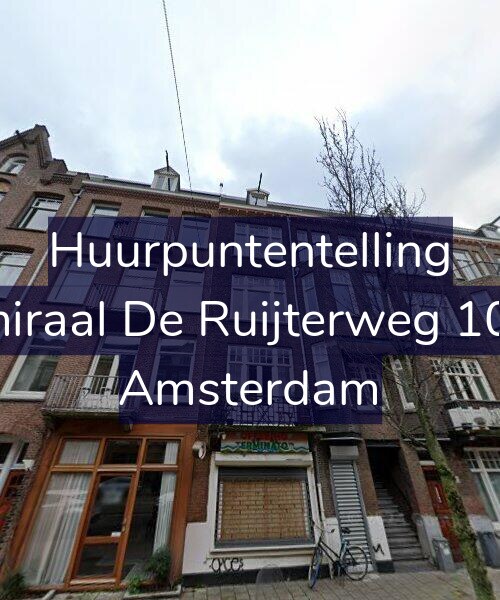 Foto gevel Huurpuntentelling voor Admiraal De Ruijterweg 104-2, Amsterdam