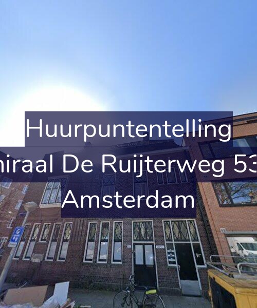 Foto gevel Huurpuntentelling voor Admiraal De Ruijterweg 539-C, Amsterdam