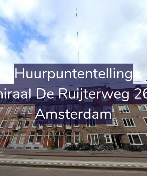 Foto gevel Huurpuntentelling voor Admiraal De Ruijterweg 262-2, Amsterdam