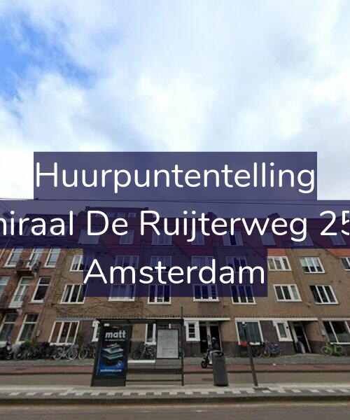 Foto gevel Huurpuntentelling voor Admiraal De Ruijterweg 258-1, Amsterdam