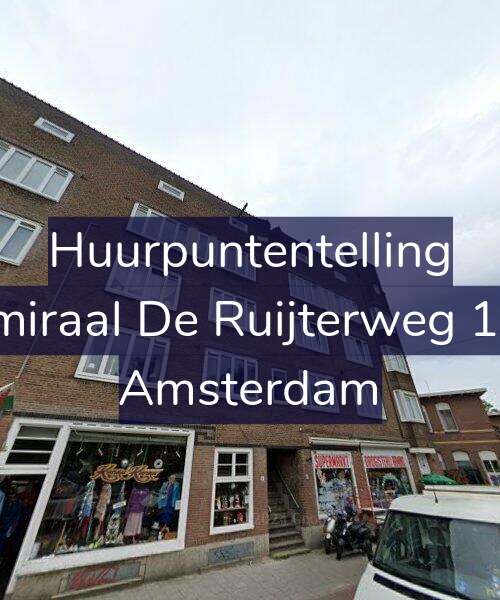 Foto gevel Huurpuntentelling voor Admiraal De Ruijterweg 13-1, Amsterdam