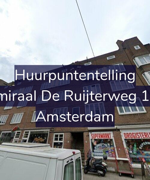 Foto gevel Huurpuntentelling voor Admiraal De Ruijterweg 15-1, Amsterdam