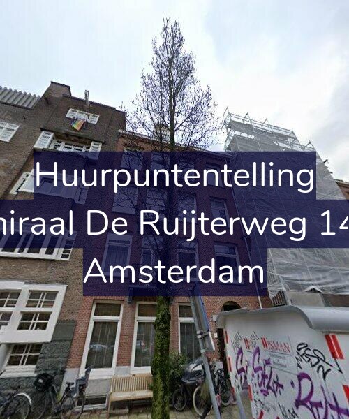 Foto gevel Huurpuntentelling voor Admiraal De Ruijterweg 146-1, Amsterdam