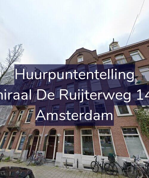 Foto gevel Huurpuntentelling voor Admiraal De Ruijterweg 140-4, Amsterdam