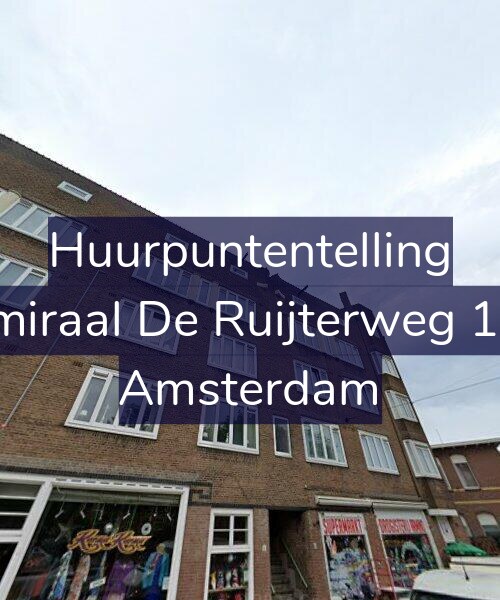 Foto gevel Huurpuntentelling voor Admiraal De Ruijterweg 13-3, Amsterdam