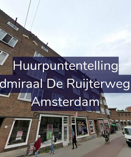 Foto gevel Huurpuntentelling voor Admiraal De Ruijterweg 9, Amsterdam