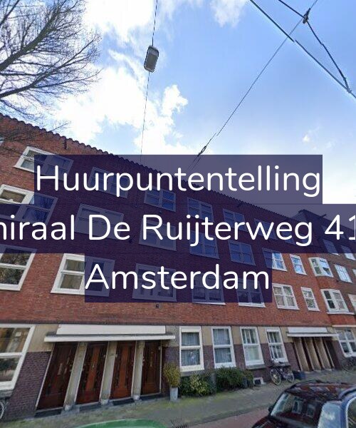 Foto gevel Huurpuntentelling voor Admiraal De Ruijterweg 413-1, Amsterdam