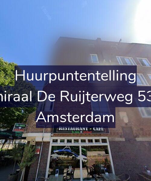 Foto gevel Huurpuntentelling voor Admiraal De Ruijterweg 533-2, Amsterdam
