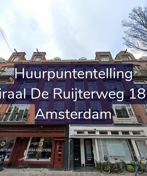Foto gevel Huurpuntentelling voor Admiraal De Ruijterweg 187-4A, Amsterdam