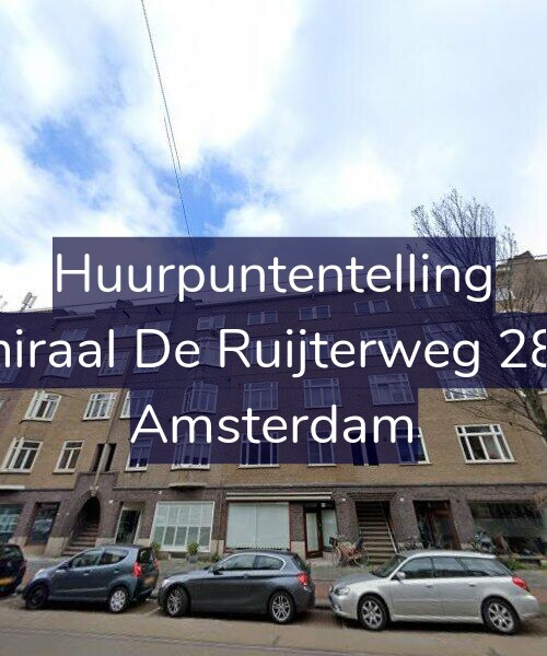 Foto gevel Huurpuntentelling voor Admiraal De Ruijterweg 284-1, Amsterdam