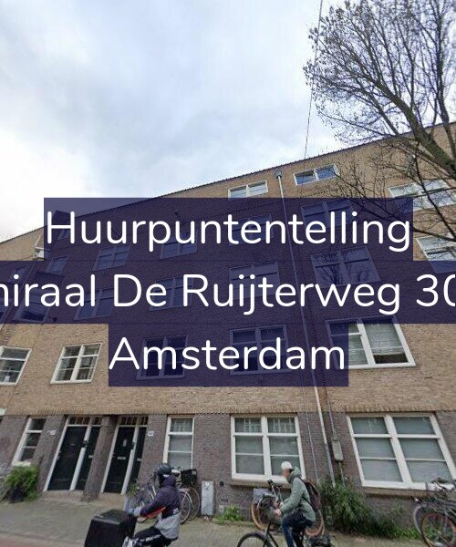 Foto gevel Huurpuntentelling voor Admiraal De Ruijterweg 301-3, Amsterdam