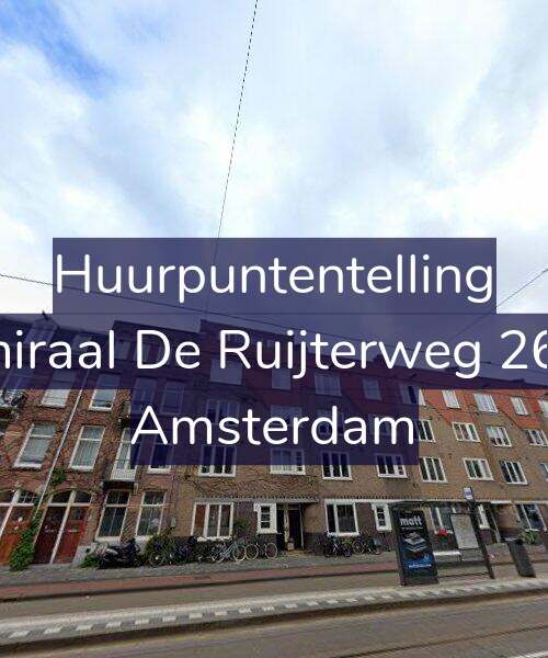 Foto gevel Huurpuntentelling voor Admiraal De Ruijterweg 260-1, Amsterdam