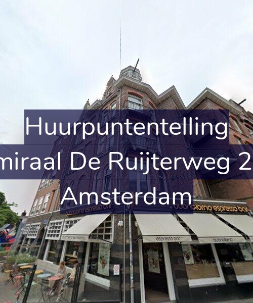 Foto gevel Huurpuntentelling voor Admiraal De Ruijterweg 25-1, Amsterdam