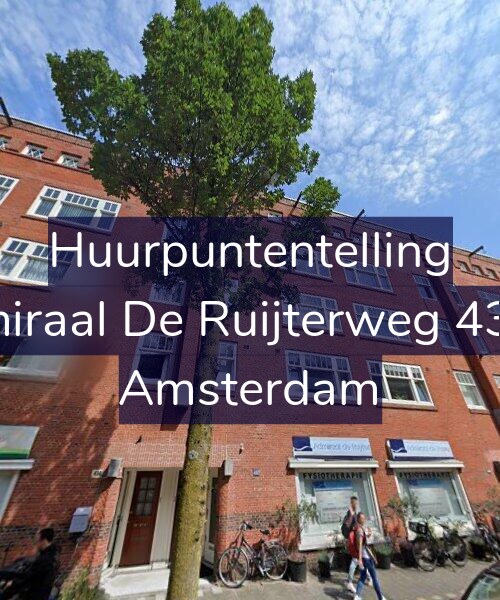Foto gevel Huurpuntentelling voor Admiraal De Ruijterweg 432-1, Amsterdam