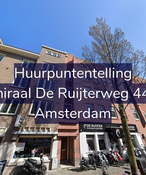 Foto gevel Huurpuntentelling voor Admiraal De Ruijterweg 448-3, Amsterdam