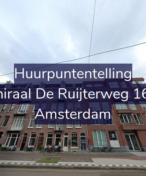 Foto gevel Huurpuntentelling voor Admiraal De Ruijterweg 168-1, Amsterdam