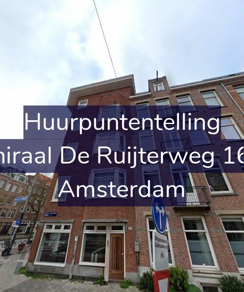 Foto gevel Huurpuntentelling voor Admiraal De Ruijterweg 165-1, Amsterdam