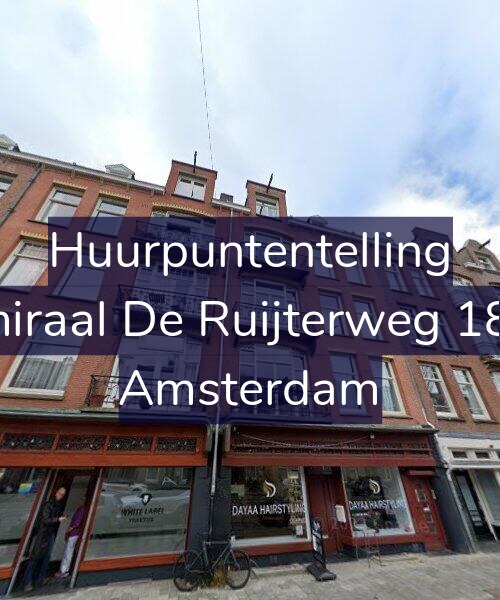 Foto gevel Huurpuntentelling voor Admiraal De Ruijterweg 185-4, Amsterdam