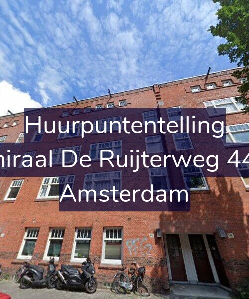 Foto gevel Huurpuntentelling voor Admiraal De Ruijterweg 442-2, Amsterdam