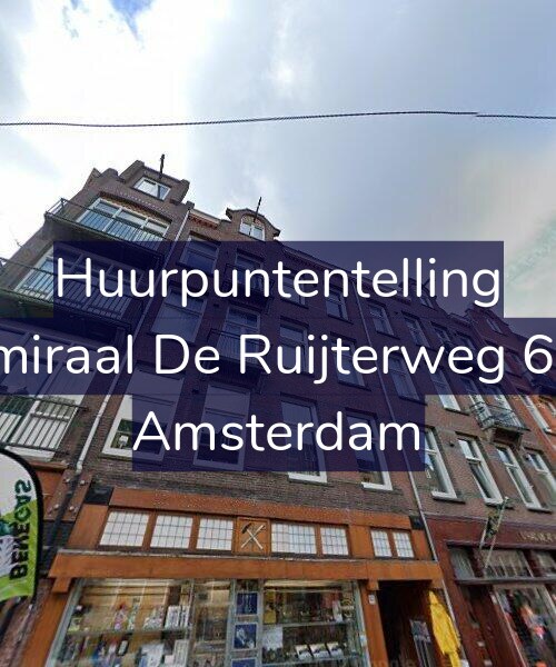 Foto gevel Huurpuntentelling voor Admiraal De Ruijterweg 65-3, Amsterdam
