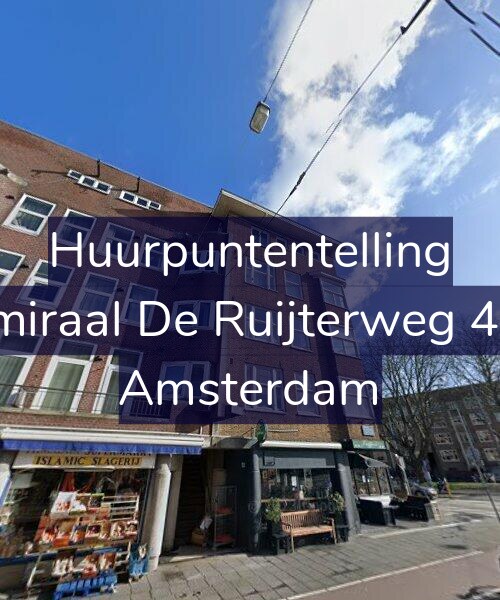 Foto gevel Huurpuntentelling voor Admiraal De Ruijterweg 40-1, Amsterdam