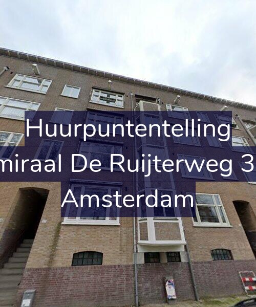 Foto gevel Huurpuntentelling voor Admiraal De Ruijterweg 32-1, Amsterdam