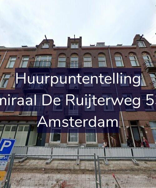 Foto gevel Huurpuntentelling voor Admiraal De Ruijterweg 53-H, Amsterdam