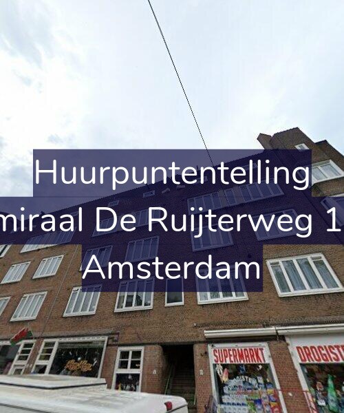 Foto gevel Huurpuntentelling voor Admiraal De Ruijterweg 15-2, Amsterdam