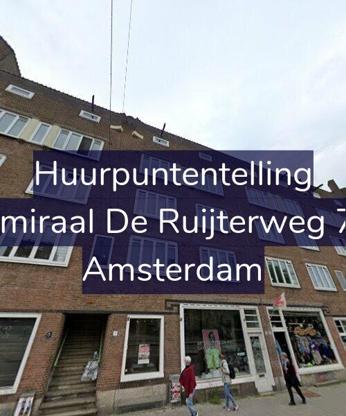 Foto gevel Huurpuntentelling voor Admiraal De Ruijterweg 7-1, Amsterdam