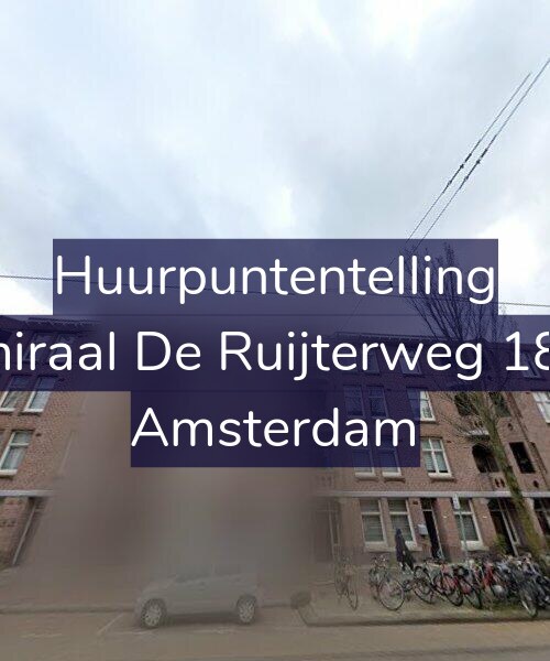 Foto gevel Huurpuntentelling voor Admiraal De Ruijterweg 186-1, Amsterdam