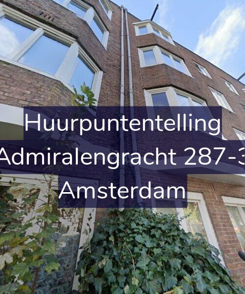 Foto gevel Huurpuntentelling voor Admiralengracht 287-3, Amsterdam