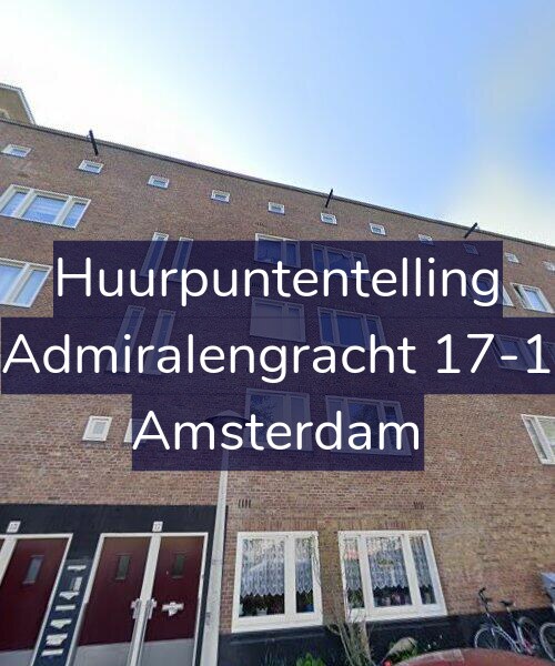 Foto gevel Huurpuntentelling voor Admiralengracht 17-1, Amsterdam