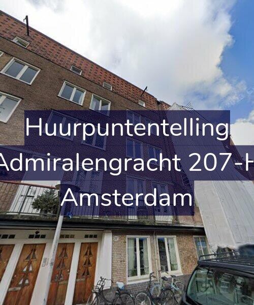 Foto gevel Huurpuntentelling voor Admiralengracht 207-H, Amsterdam