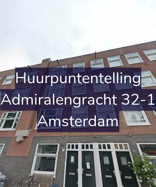 Foto gevel Huurpuntentelling voor Admiralengracht 32-1, Amsterdam