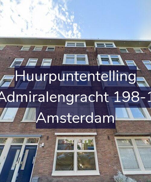 Foto gevel Huurpuntentelling voor Admiralengracht 198-1, Amsterdam