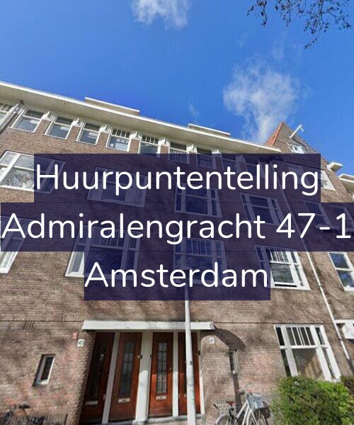 Foto gevel Huurpuntentelling voor Admiralengracht 47-1, Amsterdam