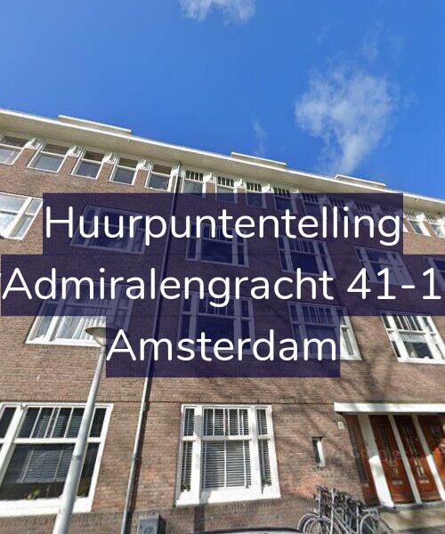 Foto gevel Huurpuntentelling voor Admiralengracht 41-1, Amsterdam