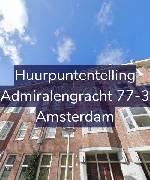 Foto gevel Huurpuntentelling voor Admiralengracht 77-3, Amsterdam