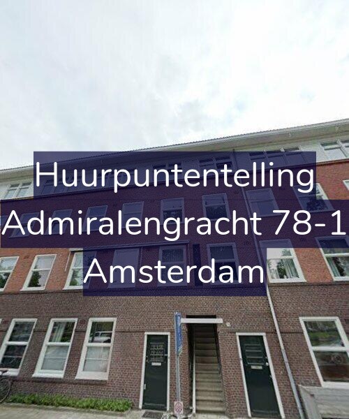 Foto gevel Huurpuntentelling voor Admiralengracht 78-1, Amsterdam