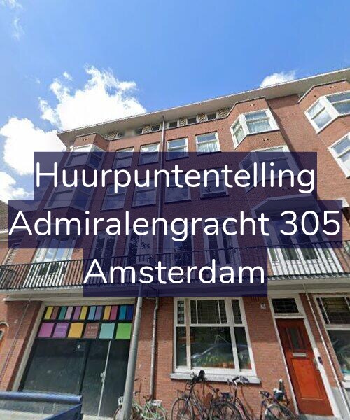 Foto gevel Huurpuntentelling voor Admiralengracht 305, Amsterdam