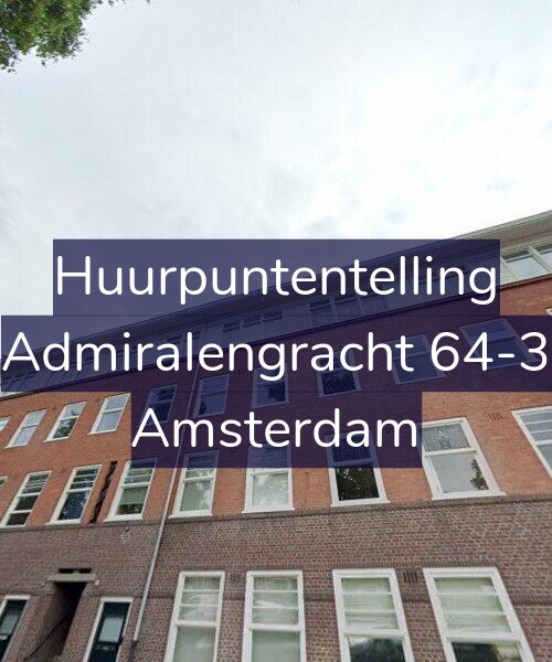 Foto gevel Huurpuntentelling voor Admiralengracht 64-3, Amsterdam