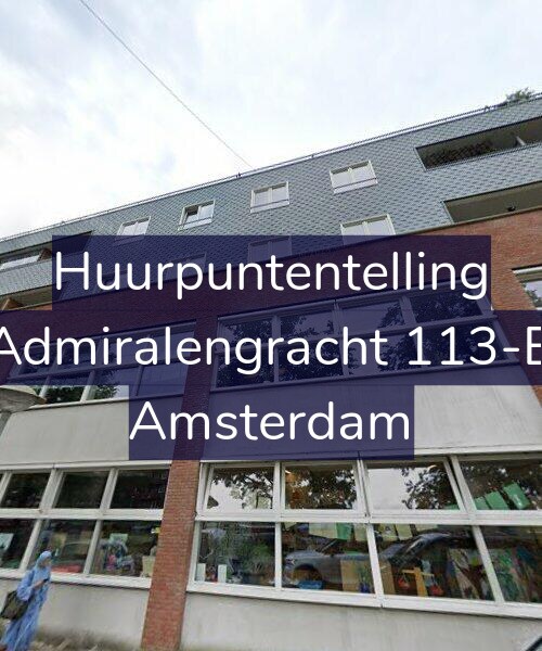 Foto gevel Huurpuntentelling voor Admiralengracht 113-B, Amsterdam