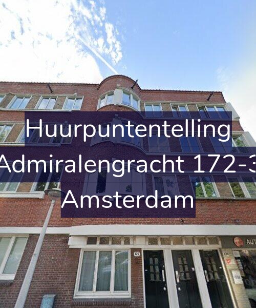 Foto gevel Huurpuntentelling voor Admiralengracht 172-3, Amsterdam